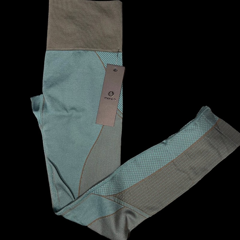 Brand New MONO B Multi Pattern Seamless Yoga Leggings